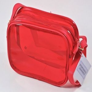NEW- Stephanie Johnson Red Camera Crossbody Bag